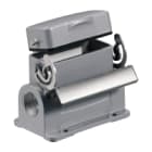 WEIDMULLER - Custodia HDC 10A SDLU 1M20G con connettori a innesto industriali, gancio longitudinale in basso, dimensioni 2 e protezione IP65 in condizione innestata.