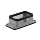 WEIDMULLER - Custodia HDC 10B AZO, Base passante con connettori a innesto industriali, Gancio trasversale in basso, Grandezza: 4, IP65 in condizione innestata.