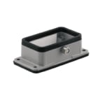 WEIDMULLER - Custodia HDC 10B AZO, Base passante con connettori a innesto industriali, Gancio trasversale in basso, Grandezza: 4, IP65 in condizione innestata.