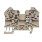 WEIDMULLER - Morsettiera passante a vite, Beige scuro, 4 mm², 32 A, 800 V, 4 collegamenti, 1 piano, TS 35, V-0, Wemid, 130 °C, WDU 4/ZZ.