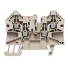 WEIDMULLER - Morsetto sezionatore di prova, collegamento a vite, beige scuro, 4 mm², 27 A, 500 V, numero di collegamenti: 4, numero di piani: 1, TS 35, V-0, Wemid WTR 4/ZZ.