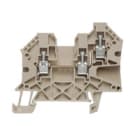WEIDMULLER - Morsettiera passante a vite, Beige scuro, 4 mm², 32 A, 800 V, 2 collegamenti, 1 piano, TS 35, V-0, Wemid, 130 °C, WDU 4/ZR.