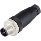 WEIDMULLER - Connettore circolare maschio diritto personalizzabile sul campo, molla autobloccante M12 da 4 a 6 mm, 5 poli, collegamento SC SAIS-5/7-ZF.