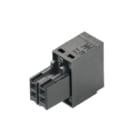 WEIDMULLER - Connettori per circuito stampato, 160V, 10.3A, Passo 3.50mm, 1mm², 4 poli, Molla autobloccante, B2L 3.50/04/180 SN BK BX.