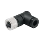 WEIDMULLER - Connettore circolare femmina angolato personalizzabile sul campo, collegamento a saldare M8 3.5 - 5 mm, 4 poli - SAIBW-M8-4P(TL)