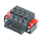 WEIDMULLER - Connettori per circuito stampato, 1000V, 78.3A, Passo 10.16mm, 16mm², 4 poli, Collegamento a vite, Box BUZ 10.16HP/04/180SF AG BK BX. 1924720000