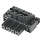 WEIDMULLER - Connettori per circuito stampato, 1000V, 57A, Passo 7.62mm, 10mm², 4 poli, Collegamento a vite, Box BVZ 7.62HP/04/180FC SN BK BX.