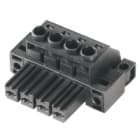 WEIDMULLER - Connettore 7.62mm BVZ 7.62HP/04/180FC SN BK BX.