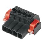 WEIDMULLER - Connettori per circuito stampato, 1000V, 57A, Passo 7.62mm, 6mm², 4 poli, Collegamento a vite, Box SVZ 7.62HP/04/180SFI SN BK BX.