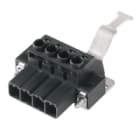 WEIDMULLER - Connettori per circuito stampato, 1000V, 57A, Passo 7.62mm, 6mm², 4 poli, Collegamento a vite, Box SVZ 7.62HP/04/180RSH180I SN BK BX. 1932510000