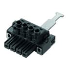 WEIDMULLER - Connettore 7.62mm BVZ 7.62HP/04/180SH180C SN BK BX.