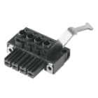 WEIDMULLER - Connettori per circuito stampato 1000V 57A Passo 7.62mm 10mm² 4 poli Collegamento a vite Box BVZ 7.62HP/04/180SH210C SN BK BX 1933480000