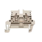WEIDMULLER - Morsettiera passante molla autobloccante beige scuro 2.5 mm² 24 A 800 V ZDU 2.5N TS 35 V-0 Wemid 120 °C Numero di collegamenti 2 piani 1.