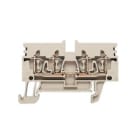 WEIDMULLER - Morsettiera passante molla autobloccante beige scuro 2.5 mm² 24 A 800 V 4 collegamenti 1 piano TS 35 V-0 Wemid 120 °C ZDU 2.5N/4AN. 1933740000