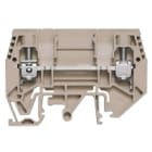 WEIDMULLER - Morsettiera passante a vite, Beige scuro, 6 mm², 41 A, 630 V, 2 collegamenti, 1 piano, TS 32/35, V-0, Wemid, WTD 6/1 EN.