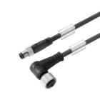 WEIDMULLER - Cavi sensore-attuatore preconfezionati, Linea di collegamento M8/M12, 4 poli, Lunghezza cavo 3m, maschio diritto - femmina ang, SAIL-M8GM12W-4-3.0V.