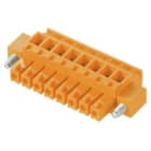 WEIDMULLER - Connettori per circuito stampato, 160V, 17.5A, Passo 3.81mm, 1.5mm², 8 poli, Collegamento a vite, Box BCZ 3.81/08/90F SN OR BX.