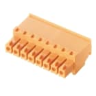 WEIDMULLER - Connettori per circuito stampato 160V 17.5A Passo 3.81mm 1.5mm² 8 poli Collegamento a vite Box BCZ 3.81/08/270 SN OR BX.