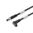 WEIDMULLER - Cavi sensore-attuatore preconfezionati, Linea di collegamento M8 / M8, 3 poli, Lunghezza cavo 1.5 m, maschio diritto - femmina, SAIL-M8GM8WR-3-1.5V.