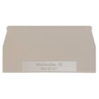 WEIDMULLER - Piastra terminale 65 mm x 1.5 mm beige scuro WAP WTL6/1 EN