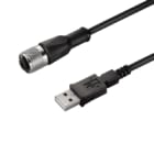 WEIDMULLER - Cavi dati in rame preconfezionati, Linea di collegamento SAIL-M12BG-B-USB-1.5U, 4 poli, Lunghezza cavo 1.5 m, Connettore femmina diritto.