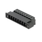 WEIDMULLER - Connettori per circuito stampato, 160V, 17.5A, Passo 3.81mm, 1.5mm², 8 poli, Collegamento a vite, Box SCZ 3.81/08/180F SN BK BX. 1971370000