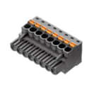 WEIDMULLER - Connettori per circuito stampato 320V 24A Passo 5.00mm 3.31mm² 8 poli PUSH IN attuatore Box BLF 5.00HC/08/90 SN BK BX.