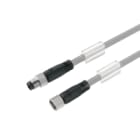 WEIDMULLER - Cavi dati in rame preconfezionati, Linea di collegamento, SAIL-M8GM8G-4S-1.0U, 4 poli, 1 m, maschio-femmina, diritto.