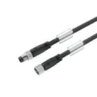 WEIDMULLER - Cavi dati in rame preconfezionati, Linea di collegamento, SAIL-M8GM8G-4S-10U, 4 poli, 10 m, maschio diritto - femmina diritto.