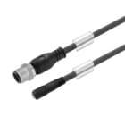 WEIDMULLER - Cavi sensore-attuatore preconfezionati, Linea di collegamento M12/M8, 3 poli, Lunghezza cavo 3.5m maschio diritto femmina SAIL-M12GM8GR-3-3.5U.