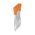 WEIDMULLER - Morsetto innestato arancione 17.5A, 4 poli, passo 3.50mm, isolato, larghezza 12.5mm ZQV 1.5N/4.