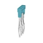 WEIDMULLER - Morsetto innestato blu 17.5 A 3 poli passo 3.50 mm isolato larghezza 9 mm ZQV 1.5N/3 BL.