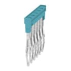 WEIDMULLER - Morsetto innestato blu 17.5 A 6 poli 3.50 mm passo isolato larghezza 19.5 mm ZQV 1.5N/6 BL.