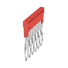 WEIDMULLER - Morsetto innestato rosso 17.5A 6 poli 3.50mm isolato larghezza 19.5mm ZQV 1.5N/6 RD.