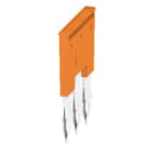 WEIDMULLER - Morsetto innestato arancione 41A 3 poli passo 8.00mm isolato larghezza 21.8mm ZQV 6N/3.