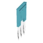WEIDMULLER - Morsetto innestato blu 41A 3 poli 8.00mm passo isolato larghezza 21.8mm ZQV 6N/3 BL.