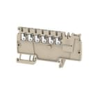 WEIDMULLER - Morsetto ripartitore di potenziale PUSH IN Beige scuro 1.5 mm² 17.5 A 500 V Numero di collegamenti: 6 Numero di piani: 1 TS 35 V-0 Wemid AAP11 1.5 LI BL.