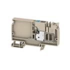 WEIDMULLER - Morsetto d'alimentazione PUSH IN Beige scuro 10 mm² 57 A 800 V Numero di collegamenti: 1 Numero di piani: 1 TS 35 V-0 Wemid AAP12 10 LO BL