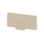 WEIDMULLER - Piastra terminale per morsetti, Beige scuro, Posizione verticale: 87.2 mm, Larghezza: 2.4 mm, V-0, Wemid, bloccabile: Sì