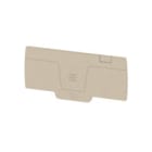WEIDMULLER - Piastra terminale per morsetti, Beige scuro, Posizione verticale: 84 mm, Larghezza: 2.4 mm, V-0, Wemid, bloccabile: Sì