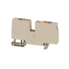 WEIDMULLER - Morsetto d'alimentazione PUSH IN Beige scuro 6 mm² 41 A 800 V Numero di collegamenti: 2 Numero di piani: 1 TS 35 V-0 Wemid ALO 6.