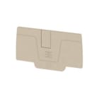 WEIDMULLER - Piastra terminale per morsetti, Beige scuro, Posizione verticale: 64.93 mm, Larghezza: 2.1 mm, V-0, Wemid, bloccabile: Sì