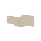 WEIDMULLER - Piastra terminale 78mm x 2.1mm Beige scuro AEP IO21.