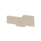 WEIDMULLER - Piastra terminale 87.25 mm x 2.1 mm Beige scuro AEP IO22