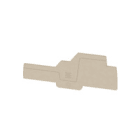 WEIDMULLER - Piastra terminale 108.15mm x 2.1mm Beige scuro AEP IO23