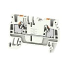 WEIDMULLER - Morsettiera passante PUSH IN Grigio chiaro 2.5 mm² 24 A 800 V Numero di collegamenti: 2 Numero di piani: 1 TS 35 V-0 Wemid 130 °C A2C 2.5 LTGY 2003110000