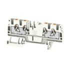 WEIDMULLER - Morsettiera passante PUSH IN Grigio chiaro 2.5 mm² 24 A 800 V Numero di collegamenti: 4 Numero di piani: 1 TS 35 V-0 Wemid 130 °C A4C 2.5 LTGY. 2003130000