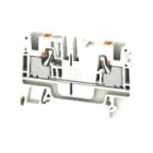 WEIDMULLER - Morsettiera passante PUSH IN bianco 4 mm² 32 A 800 V Numero di collegamenti: 2 Numero di piani: 1 TS 35 V-0 Wemid 130 °C A2C 4 WT.