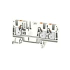 WEIDMULLER - Morsettiera passante PUSH IN bianco 4 mm² 32 A 800 V Numero di collegamenti 3 Numero di piani 1 TS 35 V-0 Wemid 130 °C A3C 4 WT.