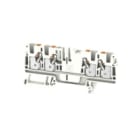 WEIDMULLER - Morsettiera passante PUSH IN bianco 4 mm² 32 A 800 V Numero di collegamenti 4 Numero di piani 1 TS 35 V-0 Wemid 130 °C A4C 4 WT.